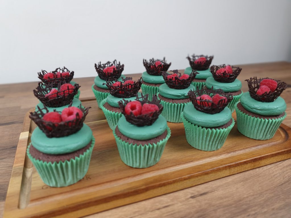 Holly Cupcakes by RiceCakes